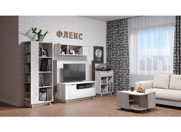 Гостиная Флекс. Комплект 2, Дуб Шавиниган